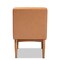 Baxton Studio Riordan Mid-Century Modern Tan Faux Leather and Walnut Brown Finished Wood Dining Chair 186-11362-Zoro - alternate 5